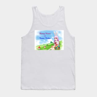 Bunny Kisses & Easter Wishes (Customizable) Tank Top